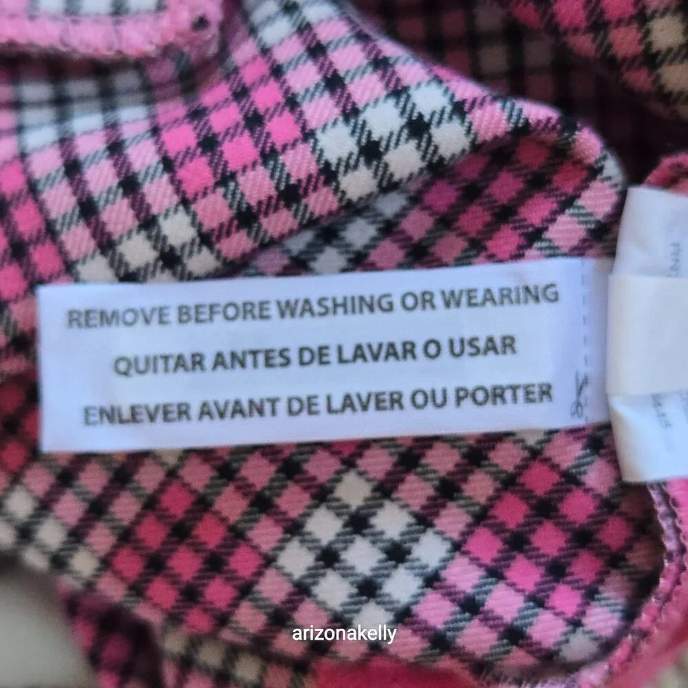 J. Crew Cameron Pant Pink Plaid Size 2